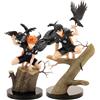 Zhongkaihua Haikyuu Tobio Kageyama Figure, 29 cm, a piedi nudi squat Ver, modello anime in PVC, action figure da scrivania, decorazione per la casa di Natale, regalo di compleanno per i fan