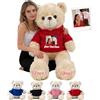 MeterBear Orsacchiotto Gigante Personalizzato 60 cm A 100 cm Con Testo E Foto, Big Teddy Bear Personalizzabile Come Grande Orsacchiotto Regalo Per San Valentino Natale Compleanno