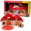 Giochi Preziosi - I Puffi Playset Della Caserma dei Pompieri Divertente e Colorata, Include Puffo Tontolone Esclusivo da 5,5 cm e Accessori, Per bambini dai 3 anni