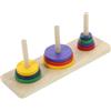 BESTonZON Gioco Da Tavolo Torre Di Hanoi in Legno Per Adulti, Puzzle Intellettuale Creativo, Rompicapo Per Sviluppo Intellettuale E Decorazione Casa
