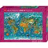 Heye Puzzle 2000 pièces : Map Art Miniature World