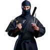 FIESTAS GUIRCA | Set Ninja 5 Pezzi - Spada e Nunchaku Giocattolo per Costume da Guerriero Giapponese - Ideale per Halloween, Carnevale e Feste a Tema Arti Marziali - Per Tutti - Nero