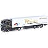 herpa Modellino camion DAF XG+ frigo con rimorchio Reich, miniatura in scala 1:87, da collezione, Made in Germany, plastica