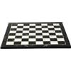 Chessgammon Scacchiera con design in marmo nero, 35,5 cm