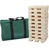 Ocean 5 Torre vacillante gigante XXL della Ocean 5 in legno massiccio naturale, Gioco Jumbo, 60 pezzi (21x4x2,5cm), gioco di abilità per costruire coi legnetti - alta fino a 1,5m