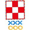 DAGLLGEW Gioco Tic Tac Toe all'aperto, Tic Tac Toe gigante portatile da 47x47 pollici, divertenti giochi all'aperto per bambini, famiglia