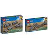 Steinchenwelt Lego City - Set di 2 binari 60205 + 60238 per ferrovia radiocomandata