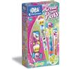 Clementoni Idea - Create Your Pens Sweety, Kit Creativo Bambini 6+ Anni, 3 Penne Personalizzabili con Decorazioni, attività Artistica e Manualità, 18394