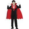 FIESTAS GUIRCA | Costume Conte Vampiro Bambini (3-4 anni) - Camicia, Mantello e Tuta - Costume da Vampiro per Halloween, Carnevale e Feste - Ideale per Bambini - Nero e Rosso