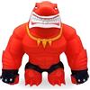 CICABOOM - Maxy Rubidon - Squalo giocattolo elastico allungabile (23 cm x 2 Kg) - Elastikorps Fighter - Idea Regalo Bambini (Colore Rosso)