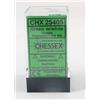 Chessex Polyhedral 7-Die Opaque Dice Set - Green with White [Toy]