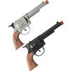 W WIDMANN MILANO Party Fashion WIDMANN ? ac1410 ? Pistola Cowboy plastica Adulto (Marrone/Grigio assorti)