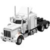 Generic Camion Giocattolo Bambini 1/32 Modello Camion Pesante Semirimorchio in Lega con Effetti Luce Suono Miniatura Trattore Giocattolo Adatto a Ragazzi Raga, Bianco