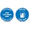 SuyanhGift 200 fiches da poker in plastica personalizzate, stampa a colori il tuo logo e testo sul chip, buone per gettoni per bevande, gioco di carte da poker (blu)