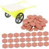 Hohopeti Set di Mini Mattoni in Argilla Esagonali per Paesaggi in Miniatura, 50 Pezzi Piccola Carriola, per Scene di Sabbia e Giochi Creativi per Ragazzo Ragazza