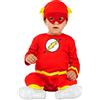Funidelia | Costume Flash per Bebè Ufficiale per Neonati Taglia 0-6 Mesi Supereroi, DC Comics, Justice League - Multicolore