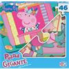 Spin Master Peppa Pig 1 Puzzle Gigante e Personalizzato, da 46 Pezzi Studiato per le Piccole Mani dei Bambini, dai 4 Anni - 6056257