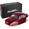 INJORA BUG24 Carrozzeria con Roll Cage per 1/24 Axial SCX24 C10 JLU Bronco Base Camp (Borgogna)