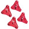 GPM Aluminium 7075 Alloy Wheel Hexes for Tamiya 58737 Hotshot II 2024 off-Road 4WD RC Car Upgrade Parts - Red