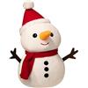 Surakey - Pupazzo di neve in peluche, renna di Natale, Babbo Natale, pupazzo di neve, peluche, giocattolo di Natale, decorazione natalizia, ornamento, regalo, giocattolo per bambini, bambine e bambini