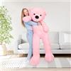 MKS MAKOSAS Orsacchiotto morbido giocattolo per bambini (rosa, 180 cm)