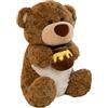 GjnjfdF Orsetto di miele ripieno,Animale di peluche Orso di miele - Peluche orsetto con vaso,Adorabile peluche morbido orsetto coccolone per feste a tema animali, bomboniera