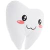 CHICAMPERA Cuscino a Forma di Dente in Morbido Peluche Bianco per Ragazzi e Bambini, Supporto Comodo per Dormire e Rilassarsi Design Adorabile e Funzionale