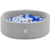 MISIOO Smart - Bagno per palline per bambini, 200 palline, giocattolo, lavabile in lavatrice, Öko-Tex - 90 x 30 cm