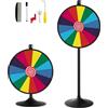 SOARS Ruota della Fortuna 24'', 14 Shot, da Tavolo e Terra con Altezza Regolabile, con Pennarello e Cancellino Riutilizzabile, Base Stabile, per Feste, Carnevale e Ferie (Ø60 cm, 80-148cm)