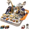 Generico Car Spaces Adventure Toys - Set da pista, gioco educativo per bambini in età prescolare, 3 mini auto e figura di astronauta | Attività di apprendimento per ragazze e ragazzi, regalo divertente per la