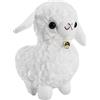 Vaguelly Peluche Agnello Bianco 25 CM in Cotone PP Peluche Corto, Giocattolo Morbido a Forma di Pecora, Adorabile per Ragazzo Ragazza a Scuola e Asilo