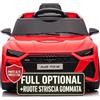 TOYSCAR Macchina Elettrica per Bambini Audi RS6 Full Optional Auto Elettrica per Bambini Telecomandata Sedile in Pelle Porte Apribili Doppio Motore Elettrico 12V Carico 25 kg