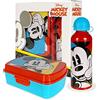 Nada Home Set Pranzo 2 Pezzi Disney Mickey Mouse Borraccia 500ml e portapranzo 5387