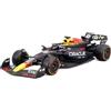 Burago RED BULL F1 RB19 TEAM ORACLE RED BULL RACING N 1 WORLD CHAMPION WINNER AUSTIN USA GP 2023 MAX VERSTAPPEN - WITH PILOT AND SHOWCASE MATT BLUE