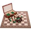 SQUARE GAME SQUARE - Professionale Scacchi in legno Set n. 5 NOCE + 2 x Extra Donna - Scacchiera in legno + Pezzi degli scacchi Staunton 5