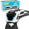 intelino J-1 Smart Train Set di Avviamento - Trenino Giocattolo Robot che Insegna la Codifica Attraverso il Gioco - Set di Treno in Legno Compatibile