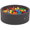 KiddyMoon 90 X 30 Cm / 300 Palline ∅ 7CM Piscina di Palline Colorate per Bambini Tondo