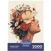XKASKDFKE Ritratto botanico Jigsaw 1000 Pezzi Art Piante Puzzle Adulto Per Gioco Familiare Decorazione Interna Unica Regalo Per Amore E Amico Divertimento Gioco Stress Relief 70x50cm/1000pcs