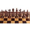 GiftHome (Solo pezzi di scacchi) Antico Egitto il faraone figure in rame antico fatti a mano pezzi di scacchi in metallo King 8,9 cm (tavola non inclusa)