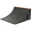Parliky Rampa per Skateboard da Dita in Plastica Nera, Accessorio Creativo per Fingerboard, Migliora Coordinazione e Flessibilità per Bambini, Mini Skatepark Giocattolo