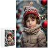 HHQGOUYG Puzzle Personalizzato con Foto, Puzzle di Legno Personalizzati da 35 Pezzi, Orizzontale/Verticale Foto Personalizzata Idea Regalo, Puzzles Divertenti per Gioco Adulto/Familiare (35 pezzi) A-30