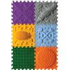 ORTO NATURE Tappetino da gioco ortopedico per bambini, gioco sensoriale, piastrelle ad incastro, tappetini da gioco per bambini, set di tappetini da gioco (Young Explorer)