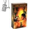 Generico ARCANUM Tarot - Pocket Edition, cartoncino, ideale per principianti, include carte e collana