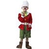 Pegasus COSTUME PINOCCHIO BAMBINO VESTITO CARNEVALE FAVOLA DI PINOCCHIO (11/12 ANNI)
