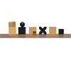 TAJ CHESS STORE Set di scacchi minimalisti in legno, riprodotti del 1923 Josef Hartwig Bauhaus Model Scacchi Pezzi - Bosso Ebonizzato - 32 Pezzi, 2 Giocatori, Età 12+