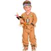 W WIDMANN MILANO Party Fashion Costumi indiani | Walla Walla Tomahawk Indiano Marrone Washington Costume Bambino | Taglia 98 | Costume di carnevale | Vestiti