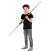 Maskworld Spada laser a doppia lama/2 spade con 7 colori LED e suono, giocattolo 132 cm, effetti di luce multicolore