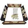 Generisch OkeyKub-Premium Rummy, Rommé, Okey Set in legno bicolore con robusta borsa per il trasporto