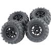 Baoblaze 4X Pneumatici in Gomma per Auto RC Ricambi per Auto RC 1/12 1/14 1/16 124016 124017