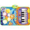 Playgro Rhythm and Jam Melody Mat, Tappeto Musicale Rhythm and Jam - Tappeto Interattivo con Suoni di Pianoforte, Batteria, Violino, Tromba e Fisarmonica